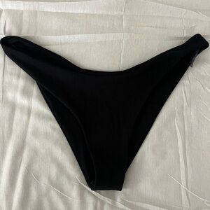 Women’s Black Bikini Bottom ribbed
